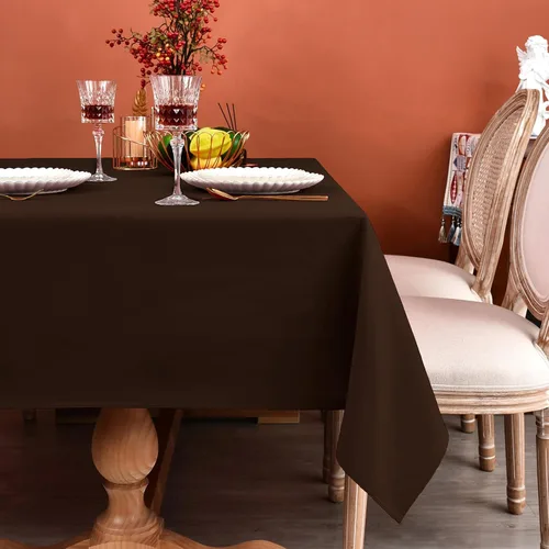 Vista 27 de MEANMOY Mantel cuadrado de poliéster lavable, resistente al agua y a las manchas, de 210 GSM, de 54 x 54 pulgadas, mantel de mesa rectangular sin
