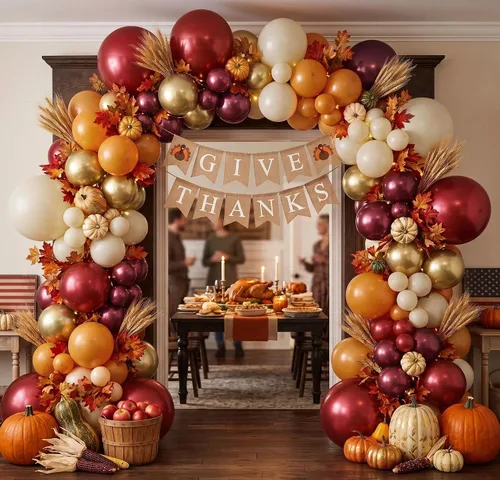 Vista 5 de Kit de arco de globos color naranja quemado burdeos, guirnalda de globos de otoño retro boho con crema dorada metálica para otoño, cosecha, Acción