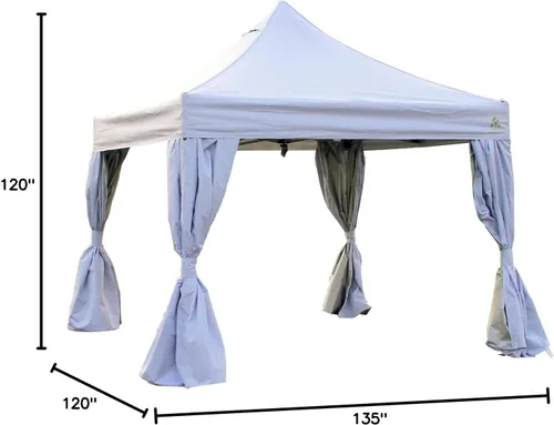 Vista 9 de Undercover Canopy Comercial 10x10 con paredes