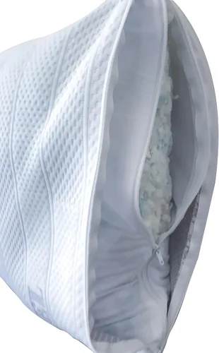 Vista 9 de Almohada ajustable de espuma viscoelástica para el cuello Tela de enfriamiento Queen