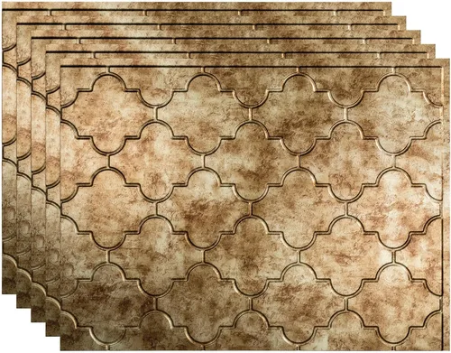 Vista 28 de FASÄDE Mónaco - Panel decorativo de vinilo para salpicaduras de 18 x 24 pulgadas en acero galvanizado (paquete de 5)