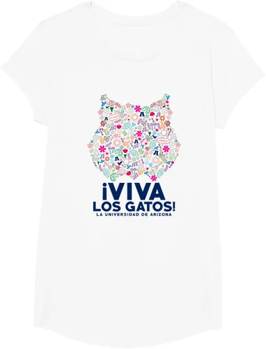 Vista 7 de University of Arizona Wildcats Viva Los Gatos - Camiseta, Blanco
