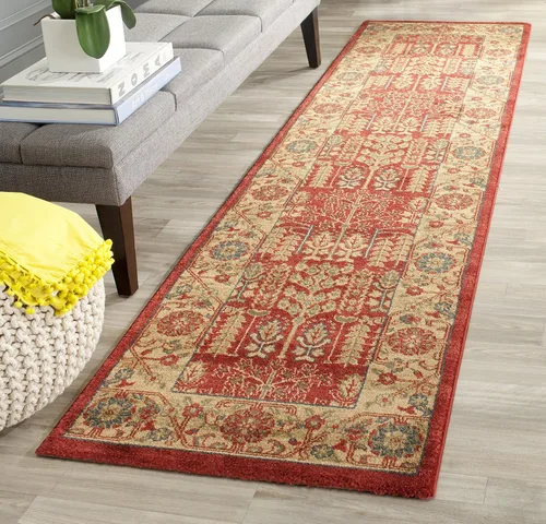 Vista 10 de SAFAVIEH Mahal Collection - Alfombra decorativa, 2.2 x 4 pies, azul marino y natural, diseño oriental tradicional, no desprende pelusa y de fácil