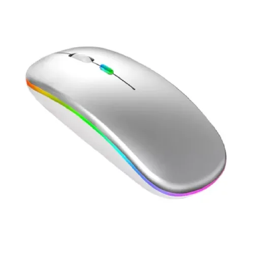 Vista 3 de Mouse Recargable Inalámbrico Y Bluetooth