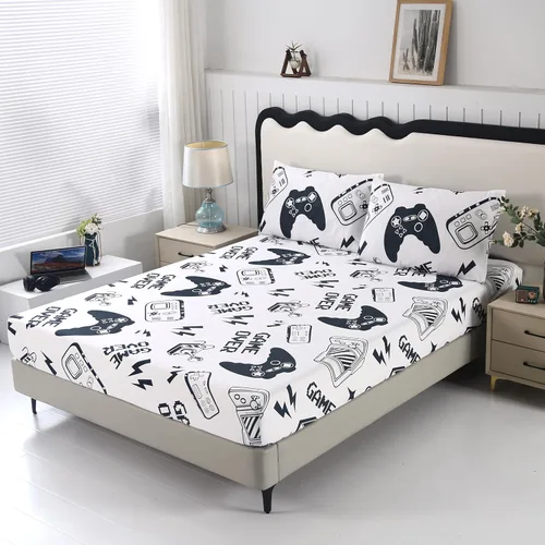 Vista 10 de SDIII Sábana bajera ajustable de mariposa colorida con 2 fundas de almohada, bolsillo profundo, microfibra suave, tamaño individual, para niños
