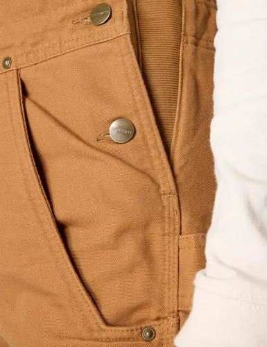 Vista 4 de Carhartt - Overol con peto aislado de tela de pato lavada, con ajuste relajado, para mujer