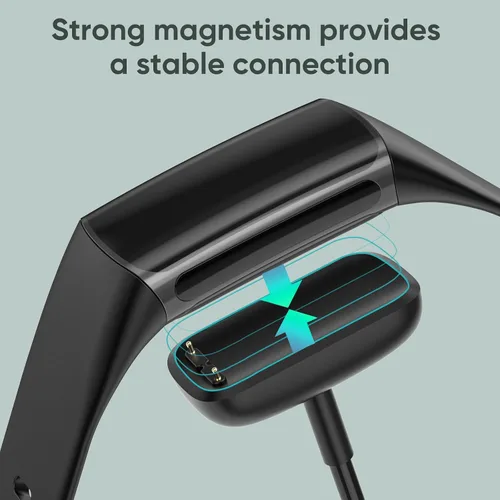 Vista 2 de Cable de carga para cargador de repuesto Fitbit Charge 6 (3.3 pies)