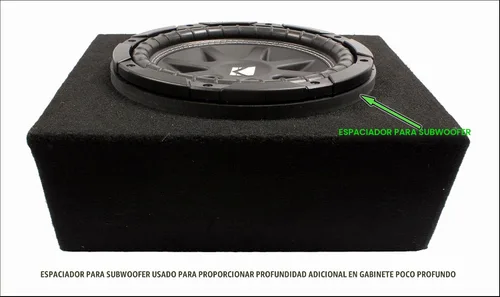 Vista 2 de Anillo extensor de profundidad de espaciador de altavoz de subwoofer de 12" - 1/2" de grosor - ID: 11 1/8" OD: 12 7/8" - SSK12K - Apilable