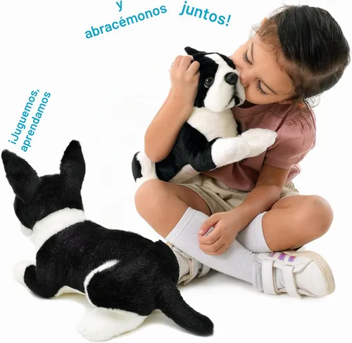 Vista 4 de TigerHart Baxter The Boston Terrier - Perro de peluche de 12 pulgadas