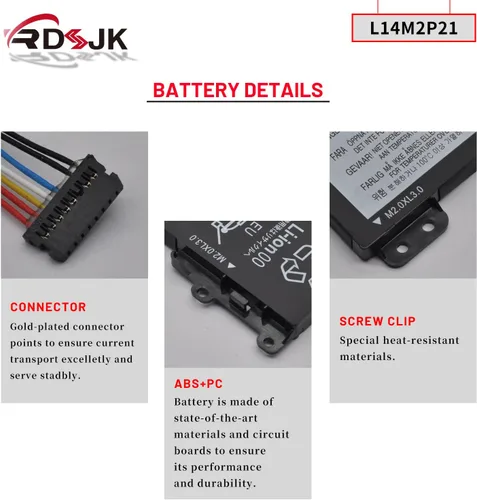 Vista 5 de L14M2P21 L14L2P21 - Batería para portátil Lenovo IdeaPad 330S 330S-14AST 330S-14IKB 330S-141KB 330S-15ARR 330S-15AST 330S-15IKB GTX1050 Series