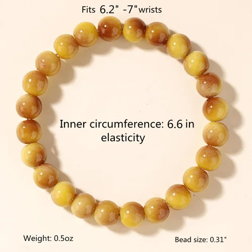 Vista 27 de Pulseras de triple protección con piedra de ojo de tigre de obsidiana negra con hematita para hombres y mujeres, pulsera de piedra curativa