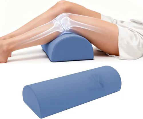 Vista 10 de Almohada de rodilla para dormir de espalda, almohada para elevación de piernas, almohada de espuma viscoelástica debajo de la rodilla para dormir