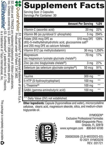 Vista 2 de XYMOGEN Mood Food ES, 60 Cápsulas