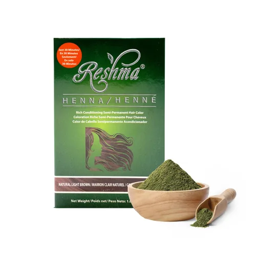 Vista 9 de Reshma Beauty Tinte de cabello con henna en 30 minutos infundido con henna orgánica Lawsonia Inermis 100% cobertura de canas para cabello suave
