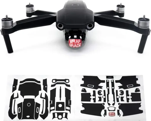 Vista 17 de Wrapgrade Unidad Principal Skin Compatible con DJI Mavic Air 2 (Airforce Silver)