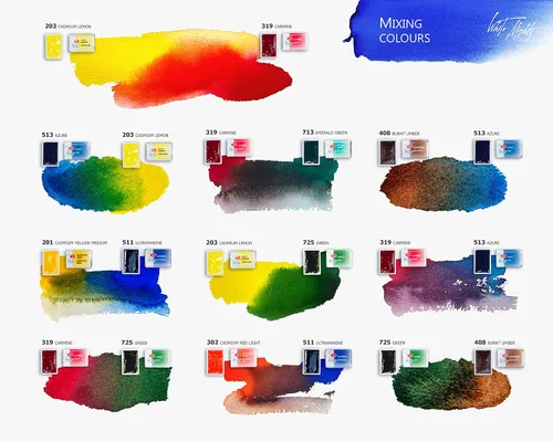 Vista 6 de White Nights Watercolour - Acuarelas de San Petersburgo, set de 12 paletas