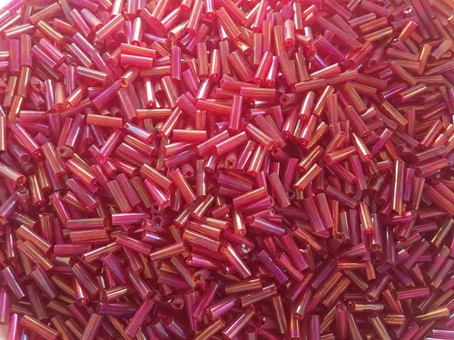 Vista 18 de Cuentas de corneta checa 40 gr / 1.4 oz Tubo de vidrio tamaño #3 0.276 in (mezcla surtida)