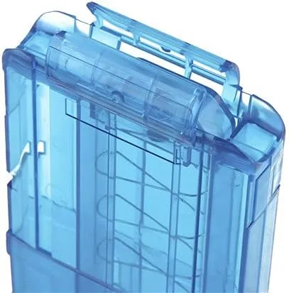 Vista 4 de WORKER 12 dardos cortos estilo Magpul Stefan Magazine Clip de recarga rápida para juguete modificado Nerf (azul transparente)