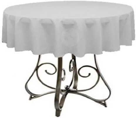 Vista 31 de Mantel redondo de poliéster de 72 pulgadas, disponible en más de 45 colores, ideal para restaurantes y superposiciones versátiles de eventos, elige