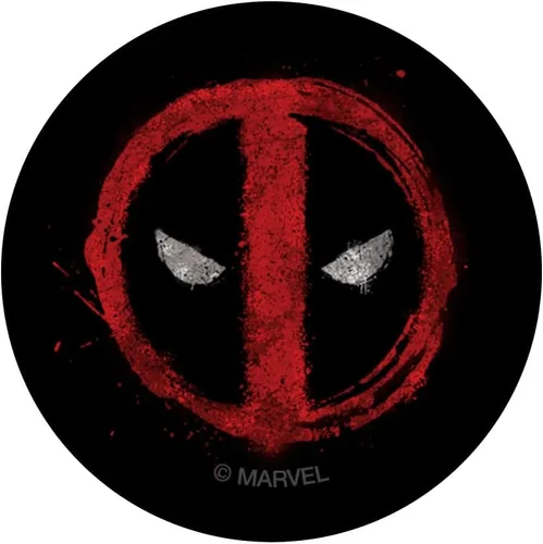 Vista 3 de Marvel Deadpool Icon - Pintura en aerosol roja (popsockets) PopSockets PopGrip: agarre intercambiable para teléfonos y tabletas