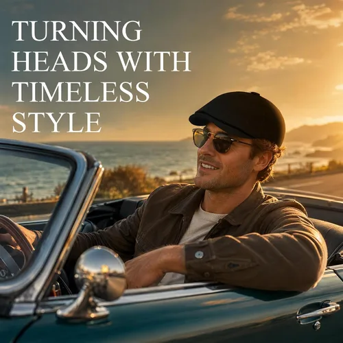 Vista 5 de Newsboy Gorras para hombre, 6 paneles, gorra plana para hombre, sombreros Gris