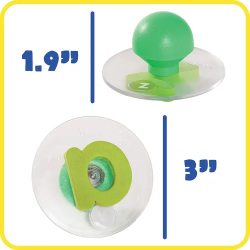 Vista 5 de READY 2 LEARN Sellos gigantes, alfabeto, mayúsculas y minúsculas, juego de 56 sellos de espuma fáciles de sostener para niños, sellos de arte