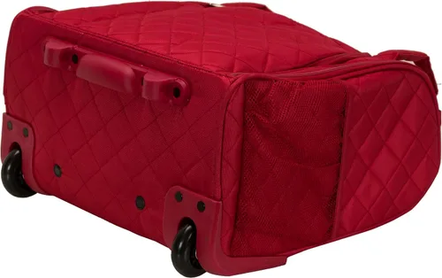 Vista 5 de Rockland Melrose - Maleta con ruedas, de porte vertical, para caber debajo del asiento, Rojo), BF31-RED
