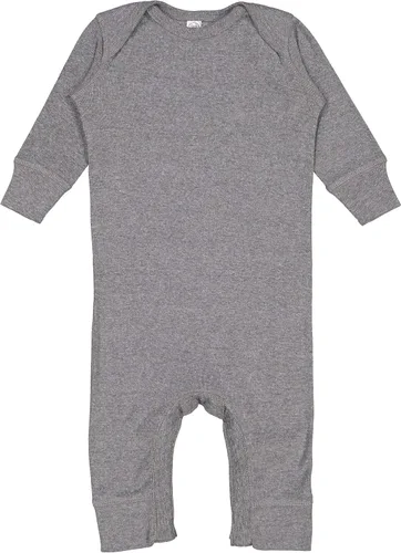 Vista 7 de RABBIT SKINS Body de manga larga para bebé niño y niña recién nacido 0-3 a 24 meses Negro