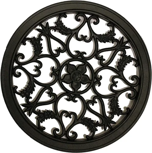 Vista 16 de Nuvo Iron Inserto decorativo para cercas, puertas, hogar, jardín, redondo, 15 pulgadas