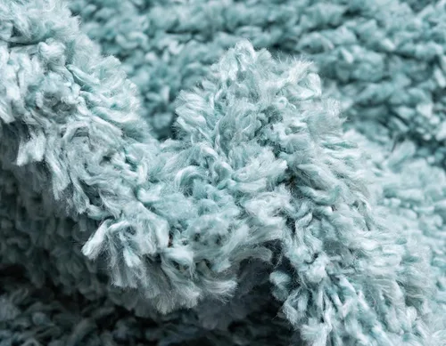 Vista 506 de Unique Loom Colección Davos Shag - Alfombra Lino