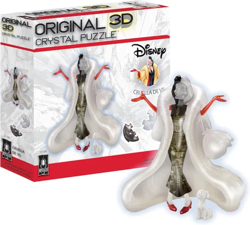 Vista 19 de Disney - Rompecabezas 3D de cristal de Cenicienta Carriage de lujo, rompecabezas de cerebro, a partir de 12 años