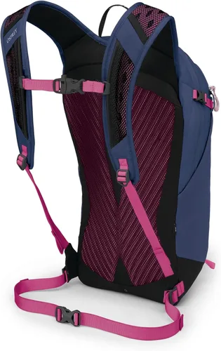 Vista 7 de Osprey Sportlite 15L Mochila ligera para senderismo de 15L para hombres y mujeres, Rosa Alcalina/Hotspot