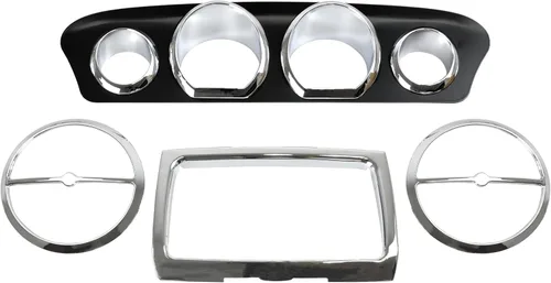 Vista 7 de Kit de molduras de carenado interior para tablero para Street Glide 2014-2018, cubierta de velocímetro cromada para Harley Electra Glide Street