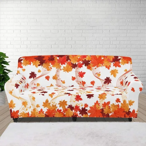 Vista 44 de Funda de sofá con diseño de árbol de bandera estadounidense para sofás y sofás, decoración navideña, funda antideslizante para sofá de 1 cojín
