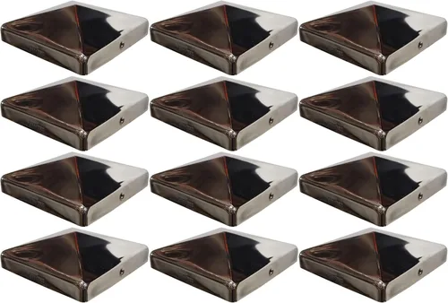 Vista 23 de Tapa de poste de pirámide de cobre macizo para postes de madera de 4 x 4 (3.5 x 3.5 pulgadas), cubierta de cobre real de calibre 20 de 0.031 in