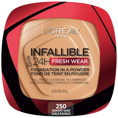 Vista 28 de L'Oréal Paris Infallible - Base de maquillaje en polvo, 24 horas de uso, impermeable, ámbar profundo, paquete de 3