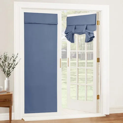 Vista 65 de RYB HOME 2 paneles 100% opacos para puerta de aula, 8 pulgadas de ancho x 36 pulgadas de largo, color beige biscotti, sin taladro, para ventana