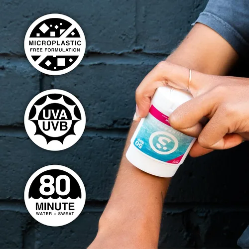 Vista 4 de Surface TROPIX - Protector solar transparente en barra, resistente al agua, de amplio espectro UVA/UVB, protección de secado rápido, sin PABA, SPF