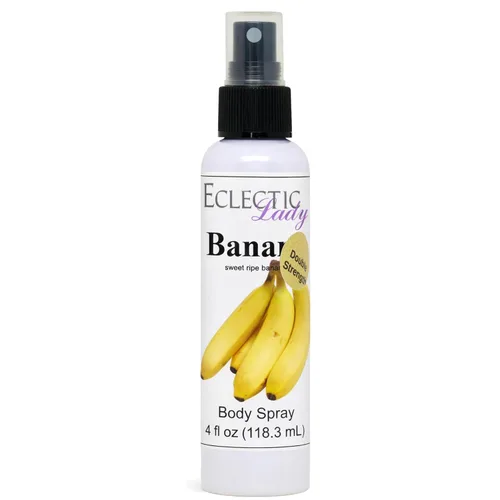 Vista 7 de Eclectic Lady Spray corporal perfumado de plátano, 2 onzas de niebla corporal