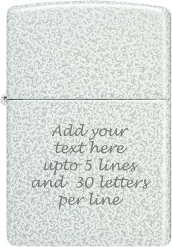 Vista 41 de Mechero personalizado Zippo Classic resistente al viento con grabado (1941 Negro Hielo)