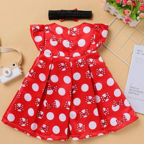 Vista 3 de Vestido floral de satén para recién nacido, con flores, para niñas, vestido de fiesta de princesa, para cumpleaños, comunión, bautismo, para sesión