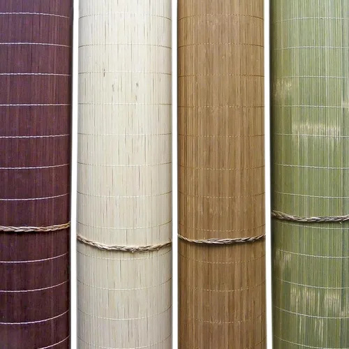 Vista 5 de Forever Bamboo Paneles de pared de bambú de tatami de chocolate, decoración del hogar para sala de estar, tratamiento de techo decorativo, 4 pies