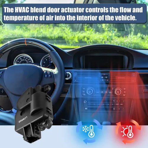 Vista 6 de LCWRGS Actuador de Puerta de Mezcla HVAC Compatible con Jeep Grand Cherokee 2011 2012 2013, Dodge Durango 2011-2013, Actuador de Puerta de Aire