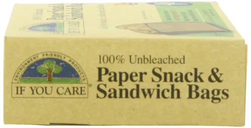 Vista 5 de IF YOU CARE Bolsas de papel 100% sin blanquear para sándwich y aperitivos, paquetes de 48 unidades (paquete de 6)