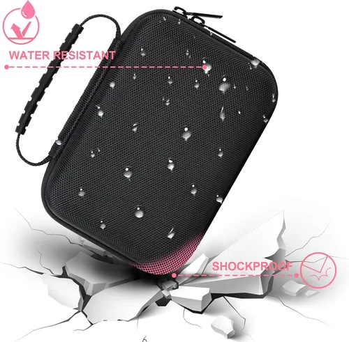Vista 6 de BOVKE Estuche de transporte compatible con MINIBEAR Cámara Digital Instantánea Selfie Video Cámara Videocámara Bolsa de Almacenamiento con Espacio