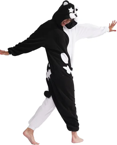 Vista 6 de Adult Animal One-piece Pajamas Cosplay Animal Homewear Sleepwear Jumpsuit Costume for Women and Men