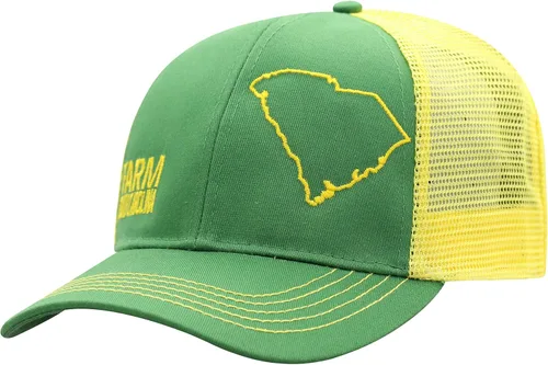 Vista 111 de John Deere Gorra de béisbol con logotipo y malla trasera con contraste, para hombre
