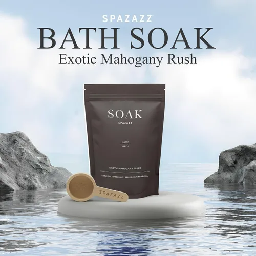 Vista 3 de Spazazz Sales de baño del Mar Muerto con magnesio y árnica, baño mineral de aromaterapia para relajación. Sales de remojo de bañera - Cristales