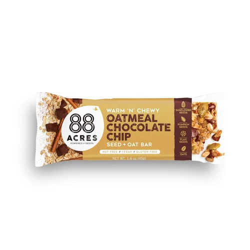 Vista 8 de 88 Acres - Barra de semillas de avena y canela 1.6 OZ