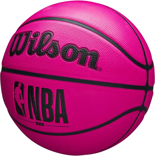 Vista 3 de WILSON NBA DRV Baloncesto para exteriores con bomba, color rosa, tamaño 5-27.5 pulgadas
